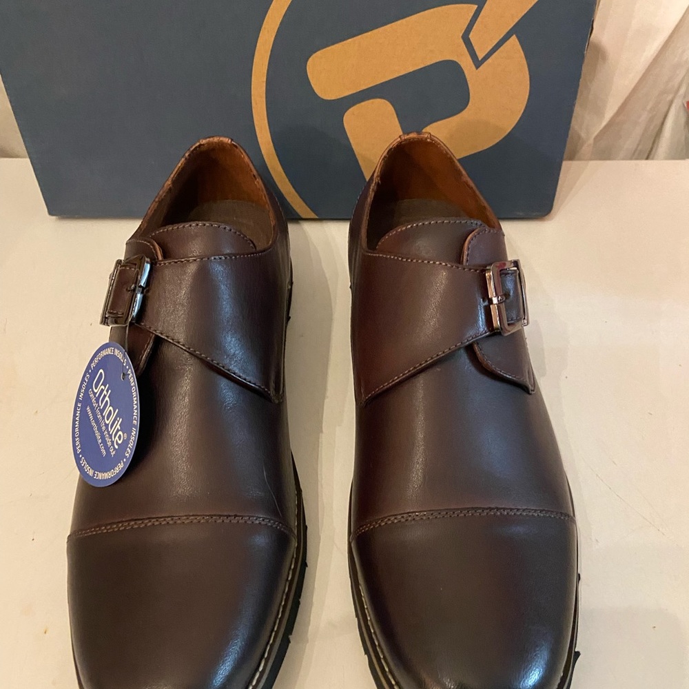Prope’t brown leather or tho lite men’s dress shoes various sizes NIB - Picture 2 of 8